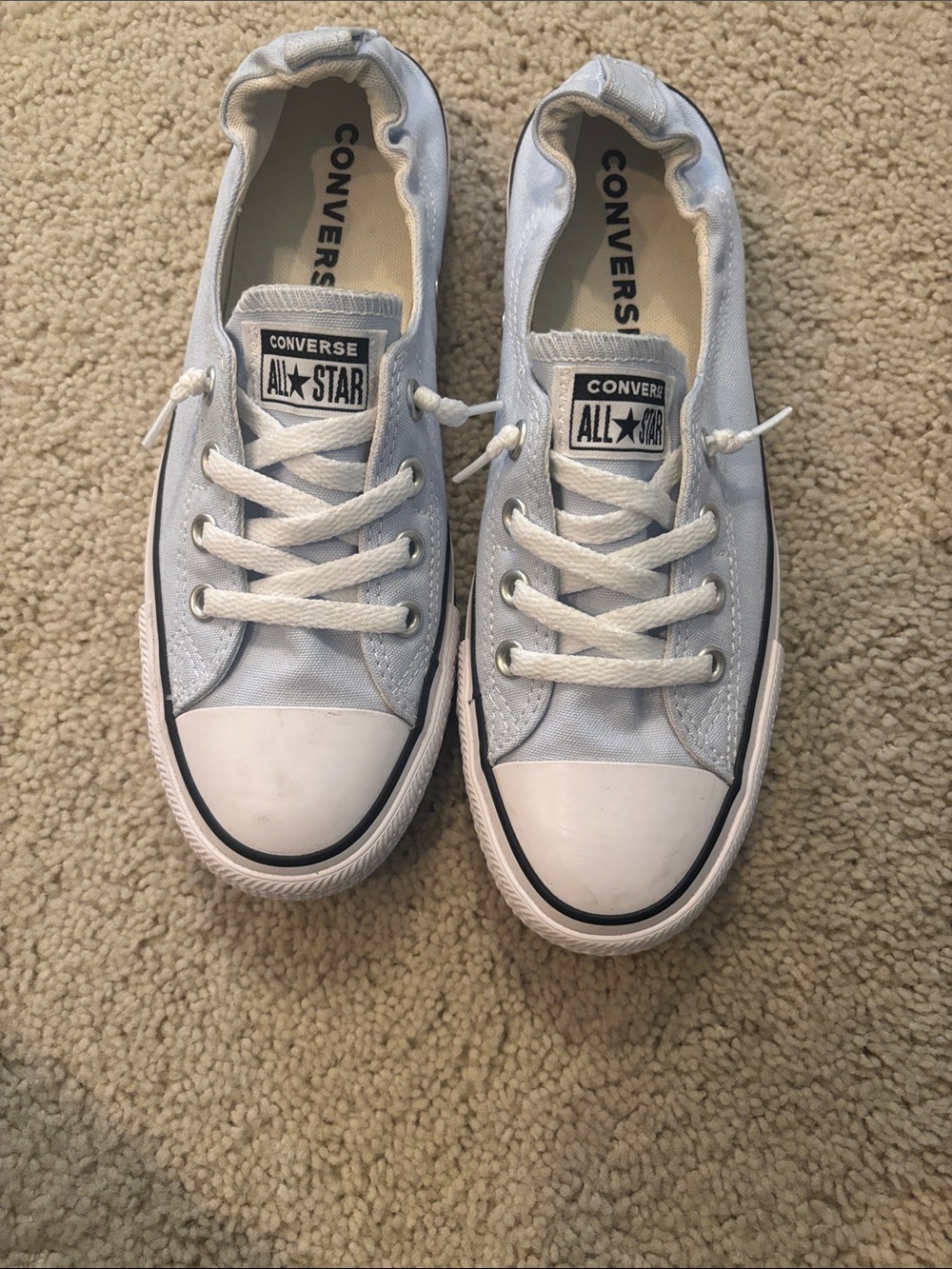NWOT Converse Women’s Light Blue Low Top All Star Sneakers
